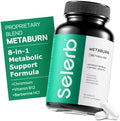 Selerb Metaburn Cápsulas para Pérdida de Peso - Supresor del Apetito y Quemador de Grasa con Berberina, Cromo, Té Verde y B12 - 60 Cápsulas - imagen 1