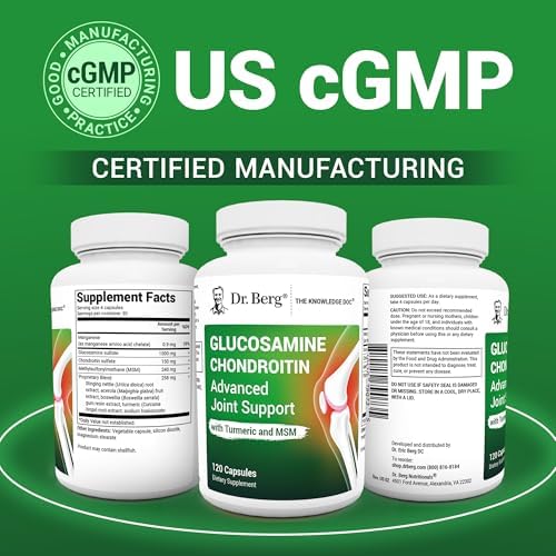 Suplemento Avanzado para las Articulaciones Dr. Berg con Glucosamina, Condroitina, MSM, Cúrcuma y Boswellia - 1500 mg de Glucosamina - 120 Cápsulas - imagen 5