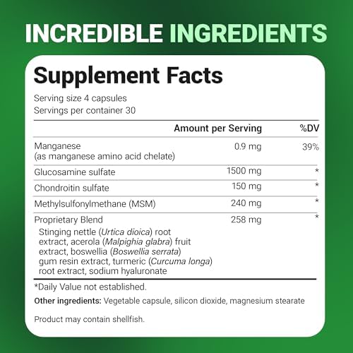 Suplemento Avanzado para las Articulaciones Dr. Berg con Glucosamina, Condroitina, MSM, Cúrcuma y Boswellia - 1500 mg de Glucosamina - 120 Cápsulas - imagen 7