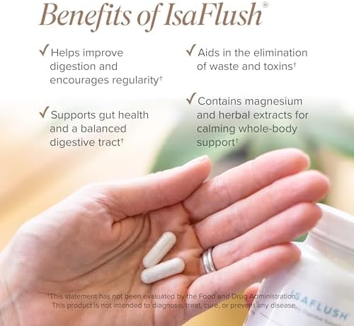 Isagenix IsaFlush - Apoyo Digestivo Suave con Minerales Balanceados para Regularidad - Sin Laxantes Fuertes - 60 Cápsulas - imagen 6