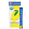 GOODONYA Mezcla de Bebida Electrolítica Orgánica, Polvo Hidratante Certificado, Sin OGM, Libre de Glifosato, Bajo en Azúcar, Sabor Limón, 12 Paquetes - imagen 1