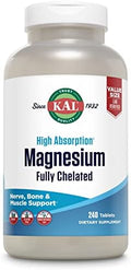 Tabletas de Magnesio Glicinato KAL, Fórmula de Alta Absorción, Chelato de Bisglicinato, Apoyo para Nervios, Músculos y Huesos, Veganas, Sin Gluten, - imagen 1