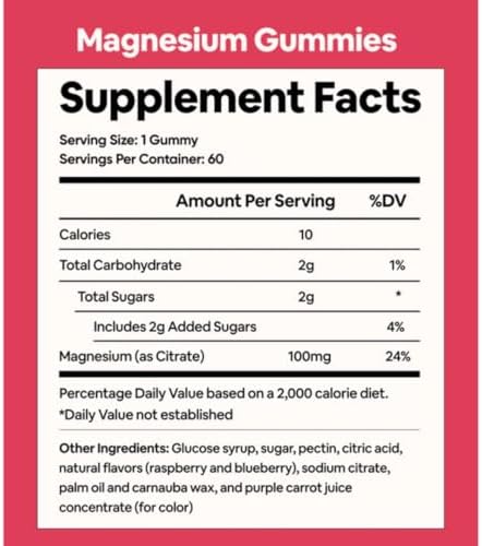 Vitaminas Black Girl - Gomas de Magnesio para Sueño, Inmunidad y Soporte Óseo. Suplemento de Citrato de Magnesio (100mg) por Porción, Sin Gluten - imagen 2