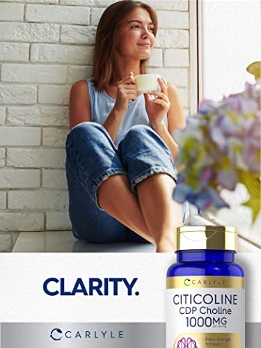 Carlyle Citicolina CDP Colina 1000mg | 60 Cápsulas | Fórmula de Alta Potencia | Suplemento Sin OGM y Sin Gluten - imagen 6