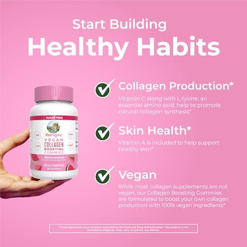 MaryRuth Organics Colágeno Vegano para Mujeres y Hombres, Gomas Aumentadoras de Colágeno, Cuidado de la Piel, 90 Porciones - imagen 5