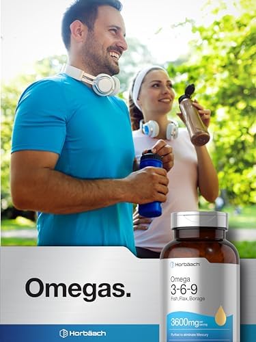 Horbäach Triple Omega 3-6-9 240 Cápsulas Blandas | Aceites de Pescado, Linaza y Borraja | Sin OGM y Libre de Gluten - imagen 7