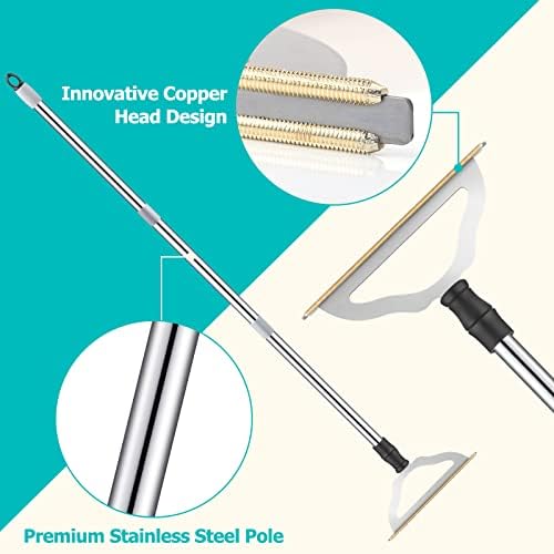 Rastrillo GOSEDER para Eliminar Pelo de Mascotas - Removedor Reutilizable de Pelo para Alfombras, Mango Largo, Cepillo para Perros y Gatos, - imagen 2