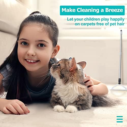 Rastrillo GOSEDER para Eliminar Pelo de Mascotas - Removedor Reutilizable de Pelo para Alfombras, Mango Largo, Cepillo para Perros y Gatos, - imagen 7