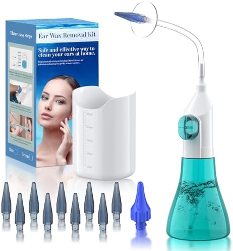 Kit de Limpieza de Oídos, Sistema Manual de Irrigación para Eliminación de Cerumen, Seguro y Efectivo para Limpiar Acumulación de Cera - imagen 1