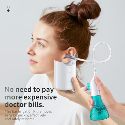 Kit de Limpieza de Oídos, Sistema Manual de Irrigación para Eliminación de Cerumen, Seguro y Efectivo para Limpiar Acumulación de Cera - imagen 2