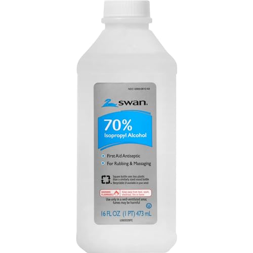 Alcohol Isopropílico Swan 70%, Botella de 16 Oz, Caja de 12 Unidades - imagen 3