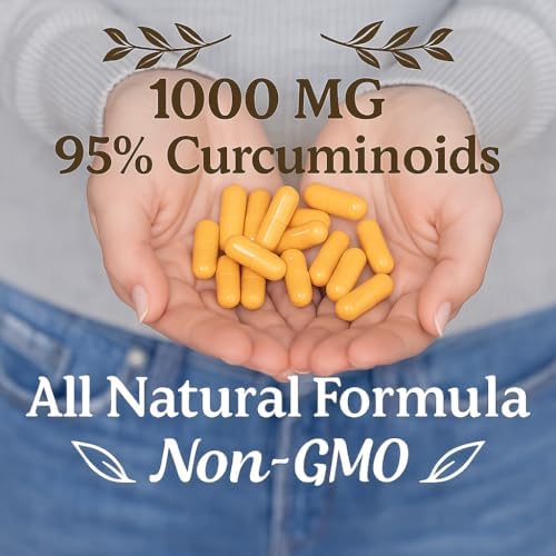 Me First Living Cúrcuma Curcumina 1000 mg 95% Curcuminoides, Bioperina 10 mg, 19 Veces Más Potente, Absorción Aumentada, Orgánico, Vegano, Sin - imagen 2