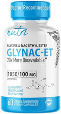 Suplemento GlyNAC-ET NAC N-Acetil Cisteína Éster Etílico - 20x Más Bioavailable - Suplemento Antienvejecimiento con Glutación, 60 Cápsulas - Nutri - - imagen 1