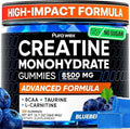 Gomitas de Creatina Monohidratada PURA WEX NUTRITION 8500mg para Hombres y Mujeres - Chews Pre Entreno para Crecimiento Muscular, Fuerza y Energía, - imagen 1