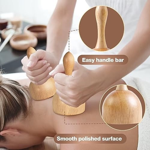 Juego de Herramientas de Masaje de Madera 10 en 1 Gua Sha - Masajeador de Madera para Moldear el Cuerpo, Aliviar el Dolor Muscular y Drenaje Linfático - imagen 3