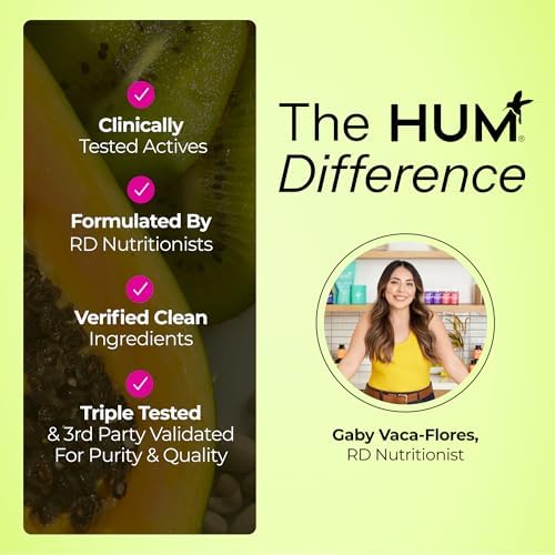 HUM Flatter Me Enzimas Digestivas con Prebióticos y Probióticos, Suplemento para la Salud Digestiva, 60 Cápsulas Veganas para Aliviar la Distensión - imagen 8