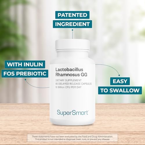 Suplemento de Lactobacillus Rhamnosus GG 10 Mil Millones CFU al Día (Probiótico LGG con Inulina) - 60 Cápsulas DR Sin OGM y Sin Gluten - imagen 3
