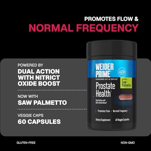 Weider Salud Prostática - Acción Dual con Aumento de Óxido Nítrico - Soporte Vegetal para Próstata y Salud Urinaria - Fórmula para Hombres con - imagen 3