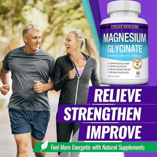Suplemento de Magnesio Glicinato 525mg - Alta Absorción, Vegano y No GMO, 90 Cápsulas para Músculos, Sueño, Calambres y Recuperación - imagen 7