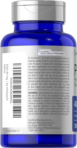 Suplemento PQQ Horbäach 40 mg | 120 Cápsulas | Máxima Potencia | Suplemento Sin OGM y Libre de Gluten | Sal de Disodio de Pirroloquinolina Quinona - imagen 3