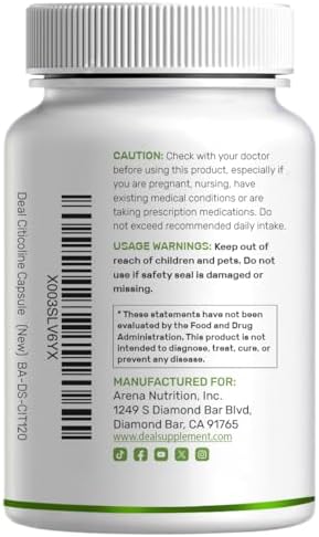 Citicolina CDP Colina, 1,000mg por porción, 120 cápsulas – Suplemento de colina de alta potencia – Propiedades nootrópicas de vitamina B – Promueve - imagen 7
