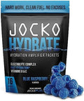 Jocko Fuel Hydrate - Paquetes de Electrolitos en Polvo Bajo en Azúcar para Hidratación y Recuperación - Con Vitaminas B6, B12 y C (16 Paquetes) Sabor - imagen 1