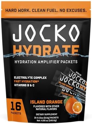 Jocko Fuel Hydrate - Paquetes de Electrolitos en Polvo Bajo en Azúcar para Hidratación y Recuperación - Con Vitaminas B6, B12 y C (16 Paquetes) Sabor - imagen 8