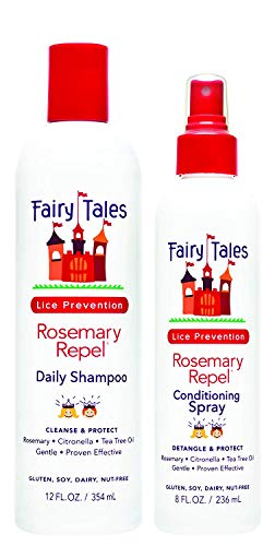 Dúo de Champú y Spray Acondicionador Fairy Tales Rosemary Repel para Niños, 12 oz y 8 oz - A los Niños les Encanta el Aroma, a los Piojos No - imagen 2