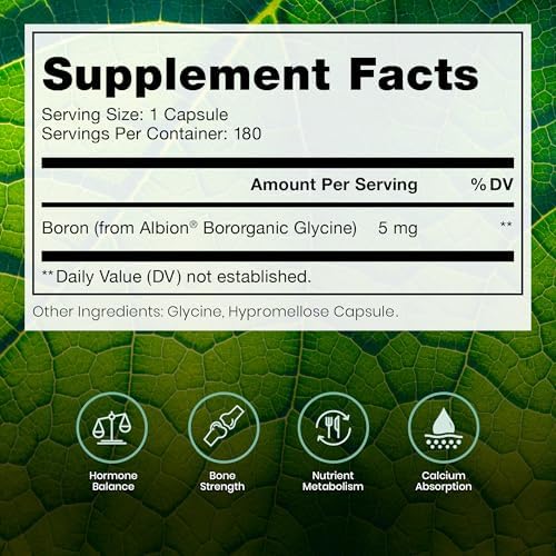 Pure TheraPro Rx Bio Boron - Bororganico de Glicina para Hombres y Mujeres - Fórmula Premium para Salud Ósea, Flexibilidad Articular y Soporte - imagen 2