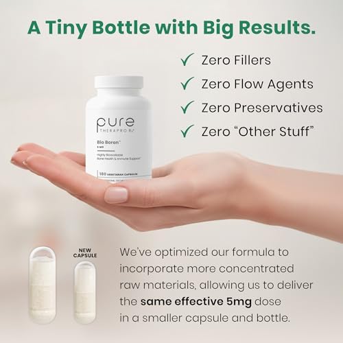 Pure TheraPro Rx Bio Boron - Bororganico de Glicina para Hombres y Mujeres - Fórmula Premium para Salud Ósea, Flexibilidad Articular y Soporte - imagen 3