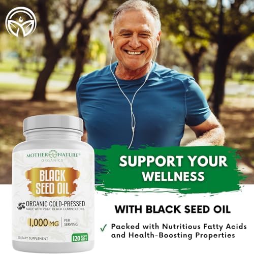 Cápsulas de Aceite de Semilla Negra 1000mg, Orgánico Prensado en Frío, Alta TQ, Soporte Inmunológico y Articular, 120 Contenidos (Suministro para 2 - imagen 7