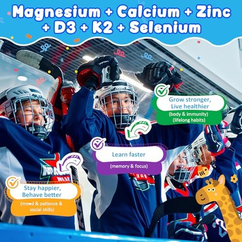 Gomitas de Sueño Mágico para Niños 4+, Magnesio + Azafrán, Sin Melatonina, Calcio y Zinc, Multivitaminas, Solo 1 Gummy para un Sueño Dulce - imagen 5