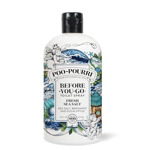 Poo~Pourri 16oz Fresh Sea Salt - Ambientador para baño con aroma a sal marina - imagen 3