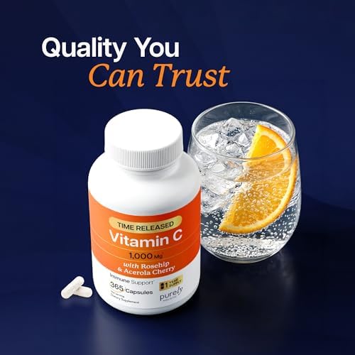 Vitamina C 1000mg | Soporte Inmunológico | Cápsulas de Liberación Prolongada | Suministro para 1 Año | Suplemento de Vitamina C con Cereza Acerola y - imagen 8