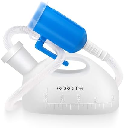 Orinal Portátil para Hombres OOCOME, Botella de Orina Reutilizable a Prueba de Derrames, 2000 ml, Tubo Largo de 47.2 con Tapa, Ideal para Camping - imagen 1