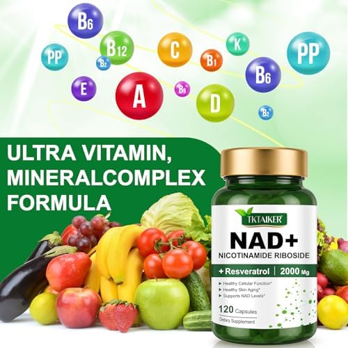 Suplemento TKTALKER de NAD 2000 Mg - 120 Cápsulas, Verdadero NAD & Resveratrol, Alternativa NMN, Liposomal NAD+ para Hombres y Mujeres, Apoyo a la - imagen 5