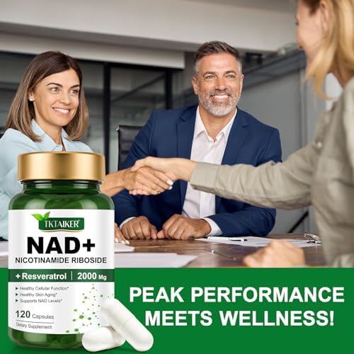 Suplemento TKTALKER de NAD 2000 Mg - 120 Cápsulas, Verdadero NAD & Resveratrol, Alternativa NMN, Liposomal NAD+ para Hombres y Mujeres, Apoyo a la - imagen 8