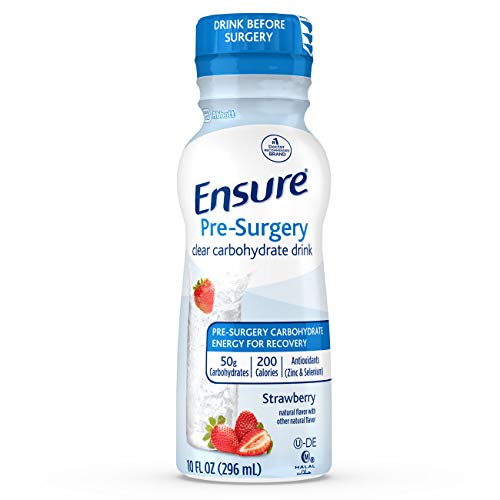 Ensure Preoperatorio, Bebida Clara de Carbohidratos, Fresa, 10 fl oz, Paquete de 4 - imagen 6