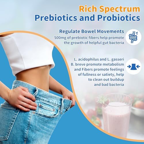 ZEBORA Probióticos para Mujeres, Hombres y Niños, Polvo de Prebióticos y Probióticos para la Salud Digestiva e Inmunológica - Libre de Gluten y No - imagen 4