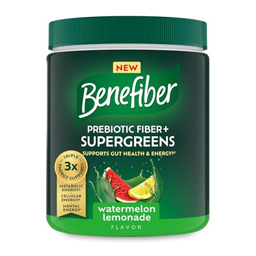 Benefiber Suplemento Dietético en Polvo Prebiótico GLP-1, Sabor Sandía-Limonada, 8.8 oz (250g) - imagen 6