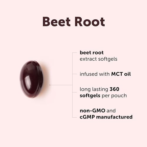 Extracto de Remolacha Micro Ingredients, 360 Softgels con Aceite MCT | Suplemento Natural de Remolacha | No Transgénico - imagen 3