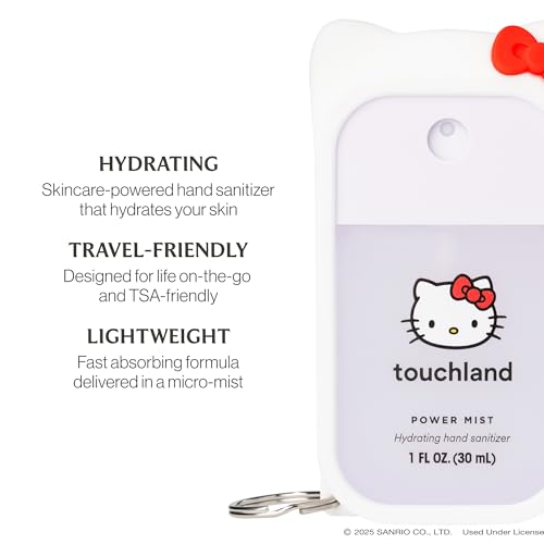 Set de Gel Antibacterial Touchland x Hello Kitty® con Estuche, Hidratante y Aromatizado, Tamaño de Viaje, Sin Colorantes - imagen 4