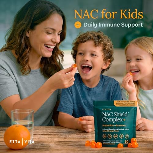 Gomitas de NAC Sin Azúcar (Complejo de Soporte Inmunológico) N-Acetil Cisteína, Vitamina C y Zinc - Apoya la Salud Respiratoria, Desintoxicación - imagen 3