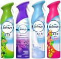 Spray Desodorante Febreze para Aire, Eliminador de Olores, 4 Paquetes: Original, Isla Fresca, Cielo de Lino y Lavanda - imagen 1