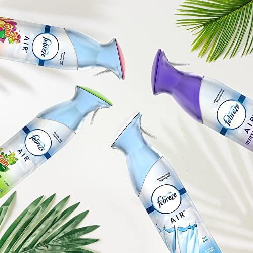 Spray Desodorante Febreze para Aire, Eliminador de Olores, 4 Paquetes: Original, Isla Fresca, Cielo de Lino y Lavanda - imagen 5