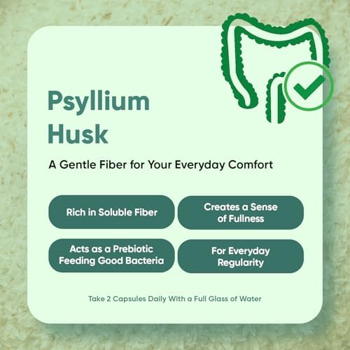 Cápsulas de Psyllium Husk WeightWorld 1500mg (750mg por cápsula) | Suplemento de fibra soluble y prebióticos para la salud digestiva - 240 cápsulas - imagen 6