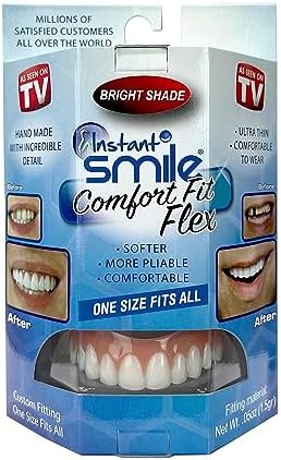 Instant Smile Comfort Fit Flex - Dientes Cosméticos de Resina Superior en Tono Brillante - imagen 1