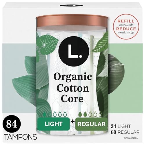 Tampones de Algodón L. Multipack Ligero/Regular, Núcleo de Algodón Orgánico, Sin Pesticidas Sintéticos ni Fragancias, 84 Piezas (2 Paquetes de 42) - imagen 5