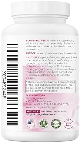 Probioticos Micro Ingredients para Mujeres 100 Mil millones CFU con Prebióticos, 120 Cápsulas Veganas | Apoyo a la Salud Vaginal, Urinaria y - imagen 7