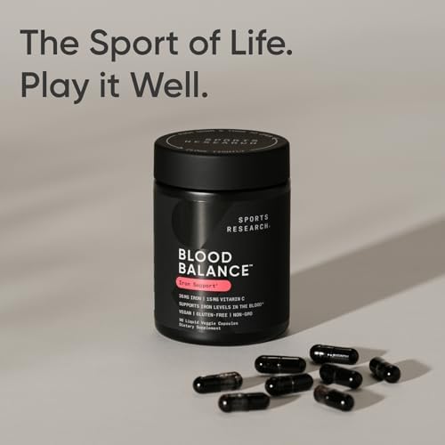 Suplemento de Hierro Sports Research® Blood Balance - 36 MG de Hierro + Ácido Fólico y Vitamina C - Apoyo a Glóbulos Rojos para Mujeres y Hombres - - imagen 7